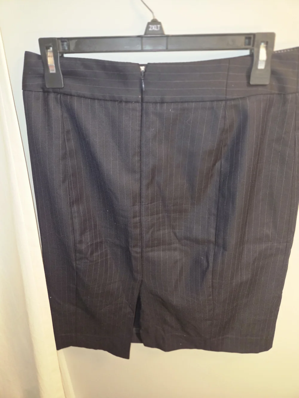 Classic J. Crew pinstripe pencil skirt made of 100% wool.